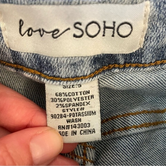 LOVE SOHO Women’s Light Blue High-Waisted Skinny Jeans Size 5 - Picture 5 of 12